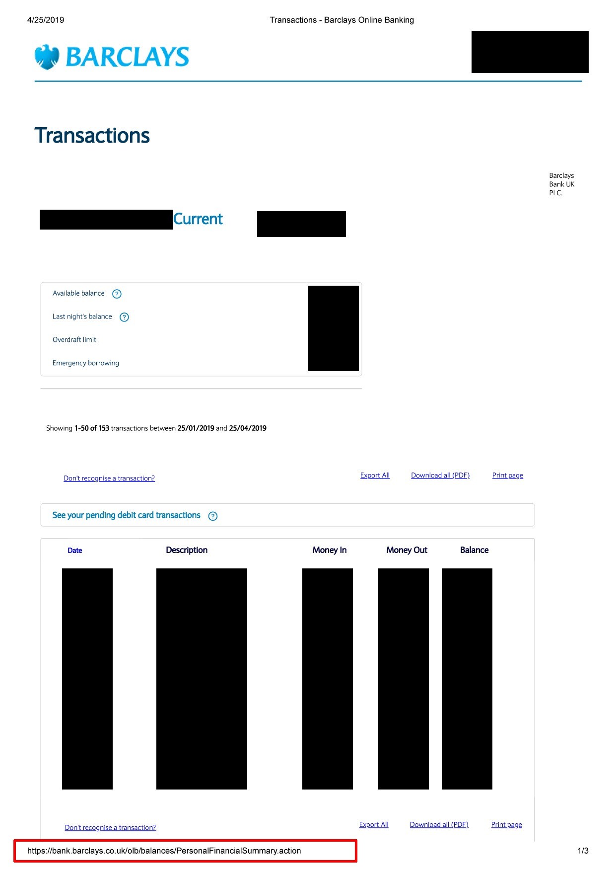 How to Download Barclays Bank statements with https